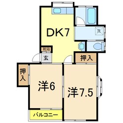 コーポタウンCの物件間取画像